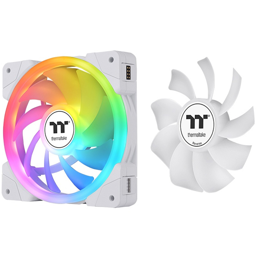 Kit De 3 Fans Thermaltake Swafan Ex 14 Argb Blanco
